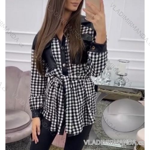 Kleid mit 3/4 Ärmeltasche für Damen (uni sl) ITALIAN Fashion IMWD20529