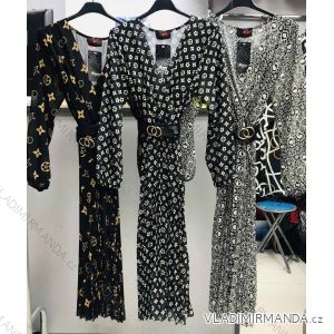 Kleid mit 3/4 Ärmeltasche für Damen (uni sl) ITALIAN Fashion IM3181746