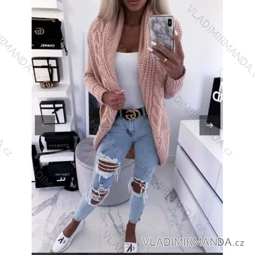 Kleid mit 3/4 Ärmeltasche für Damen (uni sl) ITALIAN Fashion IM3181746