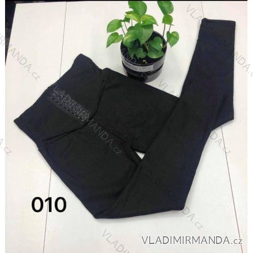 Lange Leggings DAMENLEDER (UNI S-M) ITALIENISCHE MODE IMM20FD3063