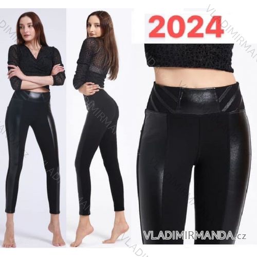 Lange Leggings DAMENLEDER (UNI S-M) ITALIENISCHE MODE IMM20FD3063