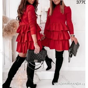Kleid mit 3/4 Ärmeltasche für Damen (uni sl) ITALIAN Fashion IMWD20515