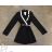 Kleid mit 3/4 Ärmeltasche für Damen (uni sl) ITALIAN Fashion IMWD20515