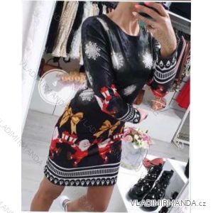 Kleid mit 3/4 Ärmeltasche für Damen (uni sl) ITALIAN Fashion IMWD20515