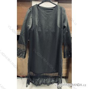 Kleid mit 3/4 Ärmeltasche für Damen (uni sl) ITALIAN Fashion IMWD20529