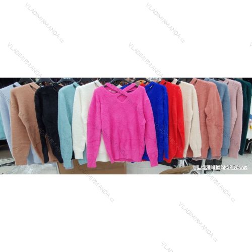 Bluse Langarm mit Rüschen Frauen (UNI S / L) ITALIAN FASHION IMK20159