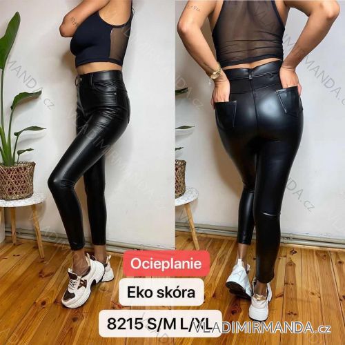 Lange warme Damenhose aus Kunstleder (S-XL) TURKISH FASHION TMWL207800