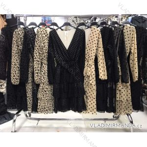 Kleid mit 3/4 Ärmeltasche für Damen (uni sl) ITALIAN Fashion IMWD20527