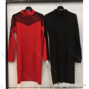 Kleid mit 3/4 Ärmeltasche für Damen (uni sl) ITALIAN Fashion IMWD20527