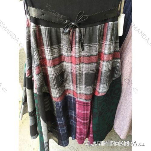 Rock Sommer lange Damen (uni sl) ITALIENISCHE Mode IM718163