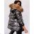 Jacke Winterjacke mit Kapuze und Fell Damen Übergröße (46-54) POLISH FASHION BLI19YP-18057-12