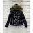 Jacke Winterjacke mit Kapuze und Fell Damen Übergröße (46-54) POLISH FASHION BLI19YP-18057-12