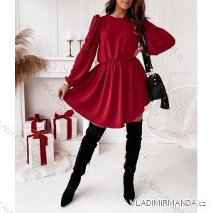 Kleid mit 3/4 Ärmeltasche für Damen (uni sl) ITALIAN Fashion IMWD20527
