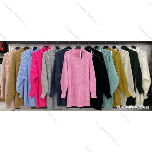 Kleid mit 3/4 Ärmeltasche für Damen (uni sl) ITALIAN Fashion IMWD20528