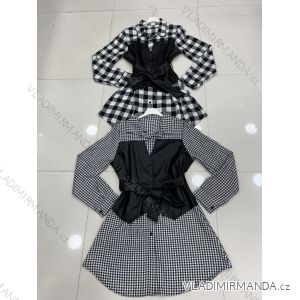 Kleid mit 3/4 Ärmeltasche für Damen (uni sl) ITALIAN Fashion IM3181746