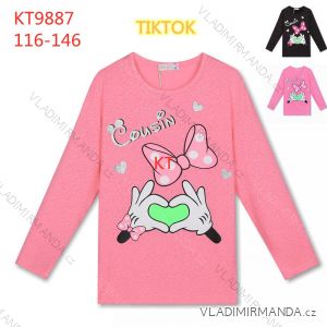 T-Shirt Langarm Kinder Mädchen (98-128) Kugo WL9363