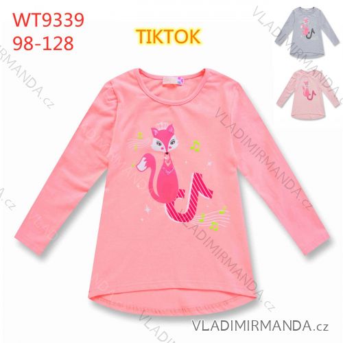 T-Shirt Langarm Kinder Mädchen (98-128) Kugo WL9363