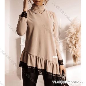 Kleid mit 3/4 Ärmeltasche für Damen (uni sl) ITALIAN Fashion IM3181746