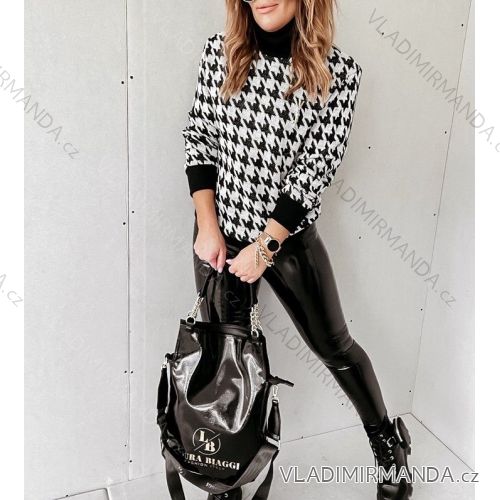 Sommerkleid Langarm geblümte Damen (UNI S / L) ITALIAN FASHION IMK20150