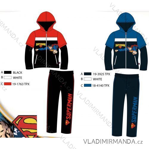 Trainingsanzug Superman Kinder Jungen (2-8 Jahre) TKL 202248