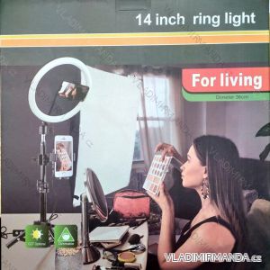 LED Ring Selfie Licht 36cm, Lampe mit Ständer ELM20013