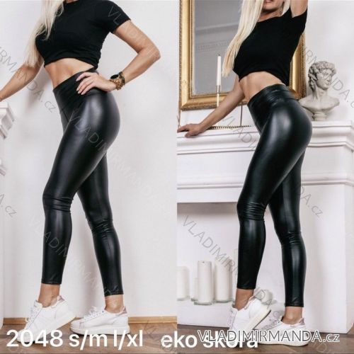 Leggings Hose Kunstleder mit Reißverschluss (xs-m) Italian Fashion LML20003