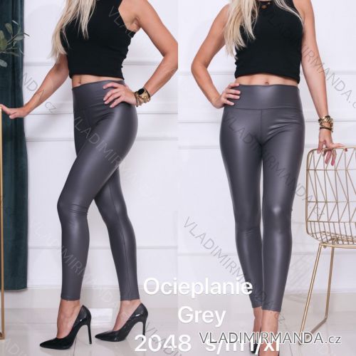 Leggings Hose Kunstleder mit Reißverschluss (xs-m) Italian Fashion LML20003