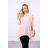 Sweatshirt mit Fahrraddruck - dunkles Puderrosa