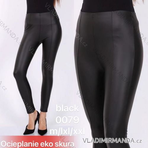 Leggings Hose Kunstleder mit Reißverschluss (xs-m) Italian Fashion LML20003