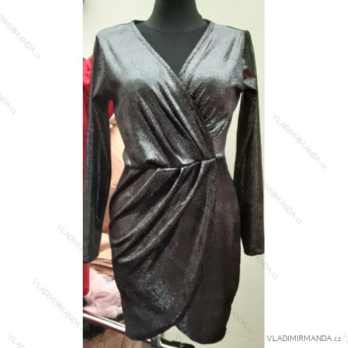 Kleid mit 3/4 Ärmeltasche für Damen (uni sl) ITALIAN Fashion IMWD20527