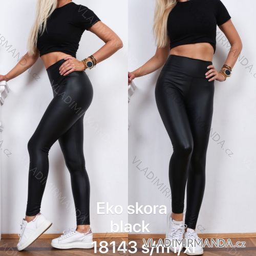 Leggings Hose Kunstleder mit Reißverschluss (xs-m) Italian Fashion LML20003