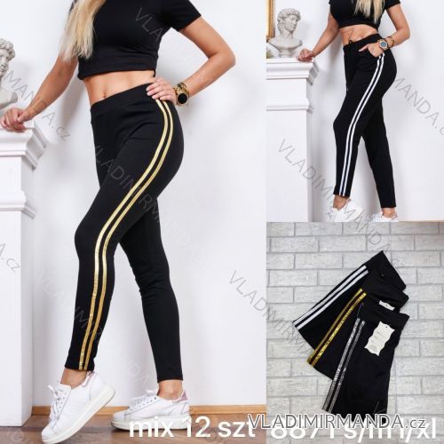 Leggings Hose Kunstleder mit Reißverschluss (xs-m) Italian Fashion LML20003