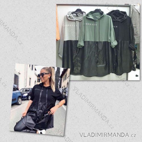 Kleid mit 3/4 Ärmeltasche für Damen (uni sl) ITALIAN Fashion IM3181746