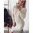Kleid mit 3/4 Ärmeltasche für Damen (uni sl) ITALIAN Fashion IM3181746 S/L one size hellbeige