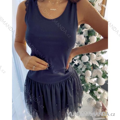 Kleid mit 3/4 Ärmeltasche für Damen (uni sl) ITALIAN Fashion IMWD20515