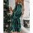 Kleid mit 3/4 Ärmeltasche für Damen (uni sl) ITALIAN Fashion IMWD20515