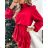 Kleid mit 3/4 Ärmeltasche für Damen (uni sl) ITALIAN Fashion IMWD20515