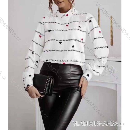 T-Shirt Kurzarm Frauen (UNI S / L) ITALIENISCHE MODE IMK20128