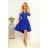 210-12 NICOLLE - Kleid mit längerem Rücken und Spitzenausschnitt - CLASSIC BLUE