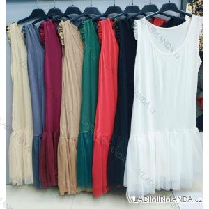 Kleid mit 3/4 Ärmeltasche für Damen (uni sl) ITALIAN Fashion IMWD20515