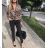 Set Langarm T-Shirt und Hose Frauen (S / M ONE SIZE) ITALIENISCHE MODE IMWK21007