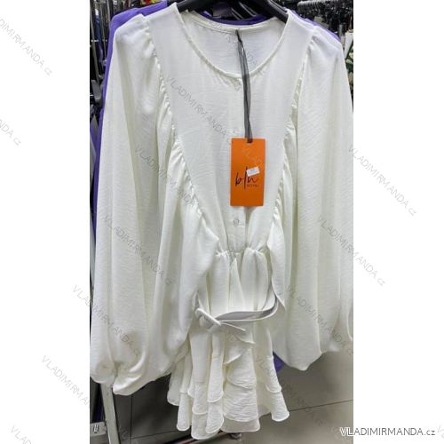 Kleid mit 3/4 Ärmeltasche für Damen (uni sl) ITALIAN Fashion IM3181746