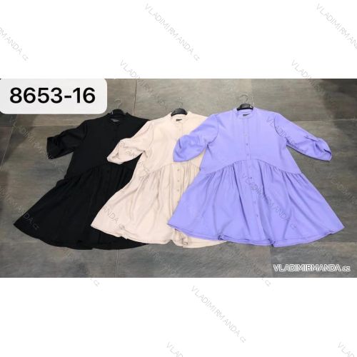 Kleid mit 3/4 Ärmeltasche für Damen (uni sl) ITALIAN Fashion IM3181746