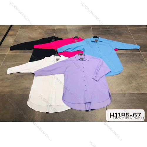 Kleid mit 3/4 Ärmeltasche für Damen (uni sl) ITALIAN Fashion IM3181746