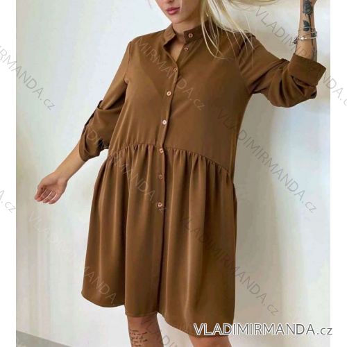 Sommer langärmliges geblümtes Kleid (uni s / m) ITALIAN FASHION IMM200166