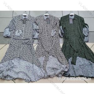 Kleid mit 3/4 Ärmeltasche für Damen (uni sl) ITALIAN Fashion IMWD20515