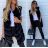Weste Fell kurze Frauen (uni sm) ITALIENISCHE MODE IMM208001MS
