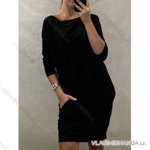 Sommer Kurzarm Kleid Damen (Uni s / m) ITALIAN FASHION IMT20059