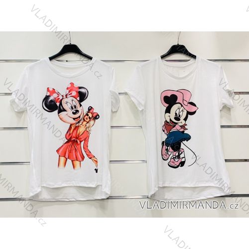 T-Shirt elegante Langarm Frauen (S / M ONE SIZE) ITALIENISCHE MODE IMWK21008