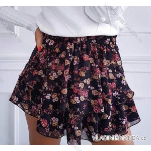 Damen Sommerrock gefaltet mittellang geblüht (UNI S / L) ITALIAN FASHION IMK20126